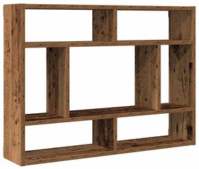 antik fa szerelt fa fali polc 75x16x55 cm