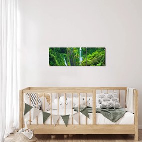 Kép - Madakaripura vízesések, Kelet-Jáva, Indonézia (órával) (90x30 cm)