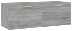 szürke sonoma színű szerelt fa faliszekrény 100 x 36,5 x 35 cm