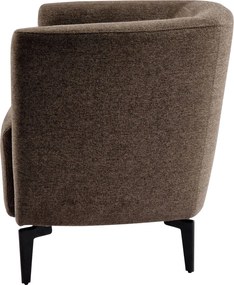 Design fotel, barna/fekete, KAPY