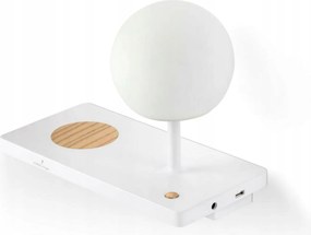 Faro Niko Pc fali lámpa, bal oldali, fehér, Led, vezeték nélküli töltés, Usb