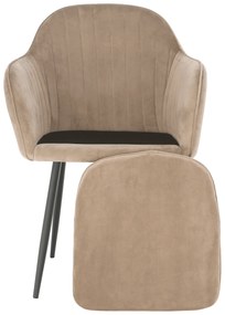 Dizájnos fotel Zirky (szürkésbarna). 1016336