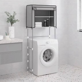 2 szintes szürke mosógép feletti tárolóállvány 71x29,5x170,5 cm