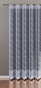 Mg Függöny 776/5 Fehér 140X250cm Kész Szalaggal K