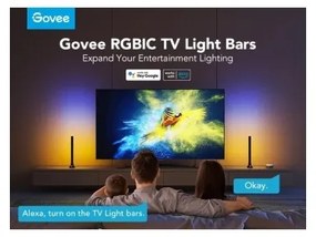 Govee - SMART LED RGBIC Panel 38cm TV-hez 43-75" - 2 db Wi-Fi