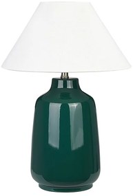 Zöld kerámia asztali lámpa CARETA Beliani