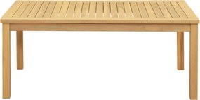 vidaXL Dohányzóasztal Világos akác 110 x 60 x 45 cm Tömör Akácfa