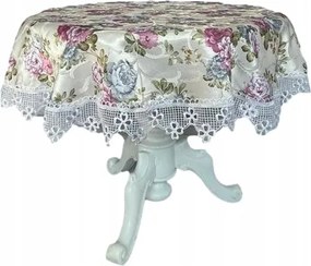 Abrosz kerek, bazsarózsa, gipiura 8cm virág,rács