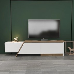 Zonas - fehér/dió TV-állvány