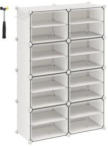 BOXIFY moduláris polc rekeszekkel, fehér