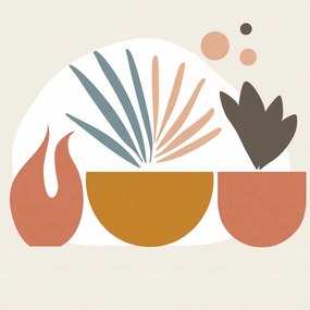 Poszter 100x100cm Növény paletta