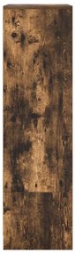 füstös tölgy színű szerelt fa szekrény fiókkal 55,5x34x119,5 cm