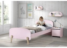 Kiddy nagyméretű rózsaszín fali polc - Vipack