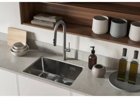 Deante BQO_D72M - Mosogatócsap kihúzható permetezővel OLFATO titánium