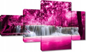 Vászonkép 130x80 Rózsaszín vízesés