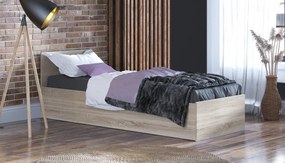 SPART1 90×200 cm-es ágy matraccal és tárolóhellyel Sonoma