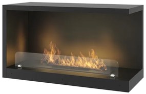 InFire - Sarok BIO kandalló 80x45 cm 3,5kW fekete