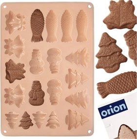 Szilikon keksz sütőforma omlós praliné kekszekhez