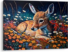 Kép - Festett szarvas (70x50 cm)