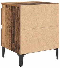 Éjjeliszekrény 2 pcs Régi fa 40 x 35 x 50 cm Faanyag