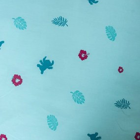 Kék egyszemélyes pamut gyerek ágyneműhuzat 140x200 cm Lilo a Stitch "Hawaii" – Jerry Fabrics