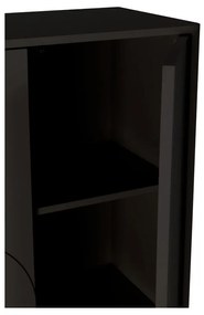 Fekete szekrény 80x130x40 cm Solei – MOME