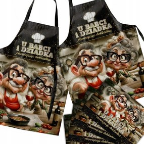 Konyhai Kötény Szett Nagymama És Nagypapa Alátét Ajándék