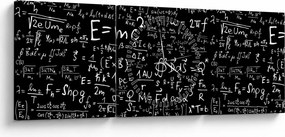 Kép - Matematika (órával) (90x30 cm)