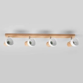 Spot-Light 2224474 - Spotlámpa SVENDA 4xE27/60W/230V tölgy