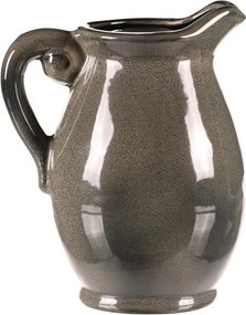 Kerámia váza kancsó formájú, közepes, szürke