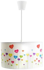 Belis Gyerek függeszték HEARTS 1xE27/60W/230V, kábellel BE0127