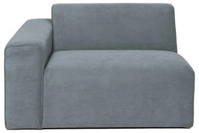 Szürke kordbársony kanapé modul (bal oldali) Sting – Scandic