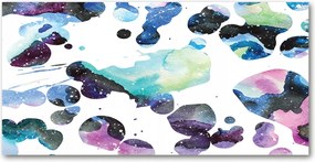 Fotó-üvegkép Színes galaxis 140x70