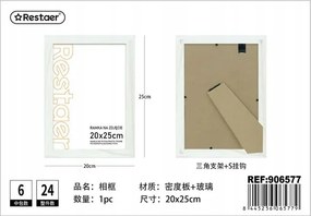 Képkeret 20x25 cm Fehér strapabíró