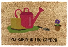 Kókuszrost lábtörlő 40x60 cm Probably in the Garden – Artsy Doormats