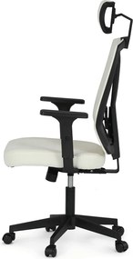 KA-W3137 bézs szövet irodai szék hinta mechanizmussal