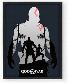 God Of War keretes poszter 30x40 cm Ajándék ötlet