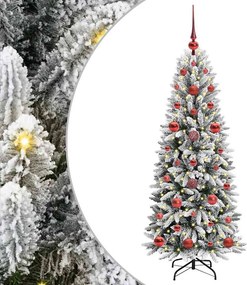 vidaXL Mű karácsonyfa Fehér 120 cm PVC és Műanyag és Acél és PE