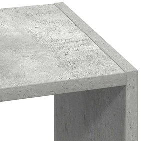 2 db betonszürke szerelt fa könyvespolcok halmozható 30x30x80cm
