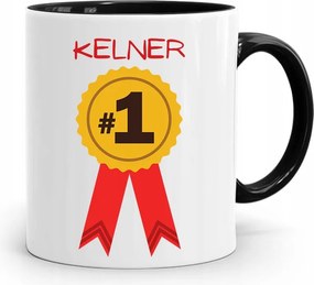 Pincérnek Bögre Fekete Pincér Első Számú, fényképes nyomattal