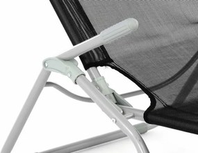 GARTHEN Kerti nyugágy 160 cm fekete