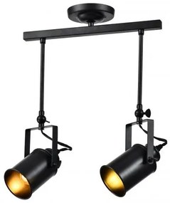 Lámpa Mennyezeti lámpatest DEMIR 2,3994, AC220-240V, 50/60Hz, 2*E27, IP20, dupla, fekete