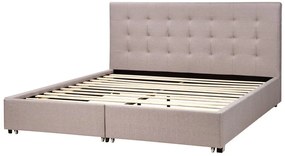 Franciaágy 180 cm ROLLA (ágyráccsal és tárolóhellyel) (világosszürke). 1007489
