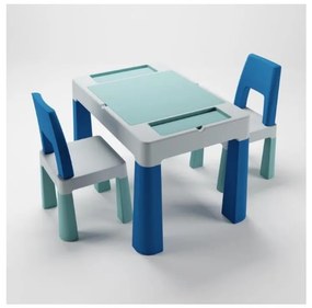 TEGA BABY - Gyerekasztal székekkel türkiz/kék/fehér