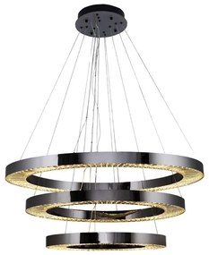 LED csillár kábelen JESI LED/99W/230V 3000K átm. 100 cm ezüst