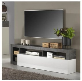 TV-állvány LENOR fehér/antracit