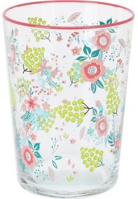 Flowers & Fruits 4 db-os pohárkészlet 510 ml, rózsaszín