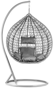 Szürke függőszék KOKON állvánnyal