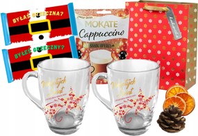 Mikulás Karácsonyi Ajándék Neki Ajándék Szett Kávé Bögrék