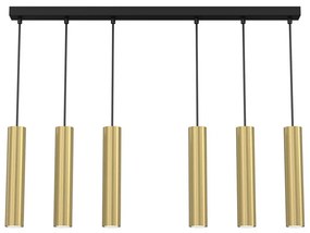 Csillár zsinóron RAITO 6xGU10/8W/230V sárgaréz